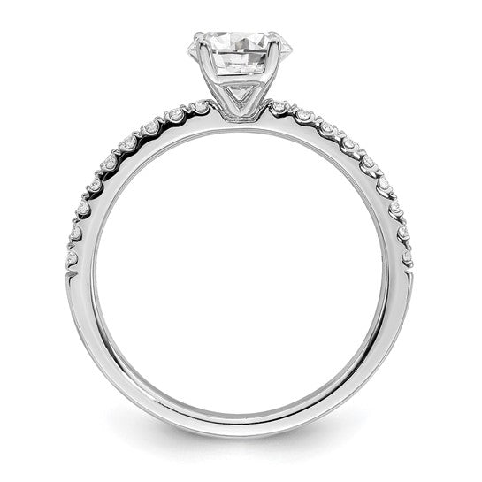 14K White Gold 1CTW Lab Grown Diamond VS/SI GH Engagement Ring
