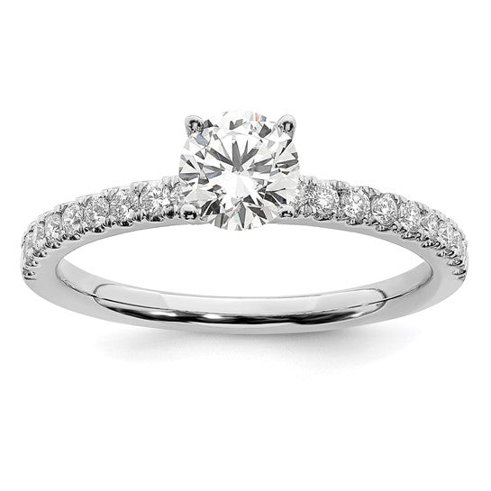 14K White Gold 1CTW Lab Grown Diamond VS/SI GH Engagement Ring
