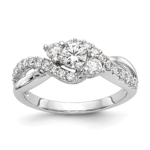 14K White Gold LGD, Engagement Ring